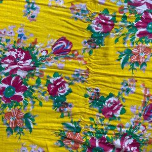 Zara Yellow Floral Light Summer Scarf